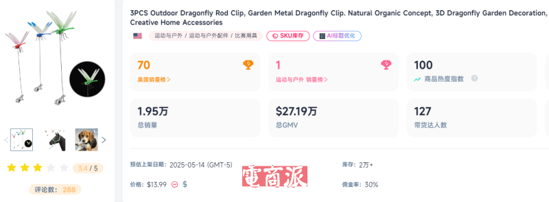 TikTok户外圈杀出黑马，单周爆卖10万美金