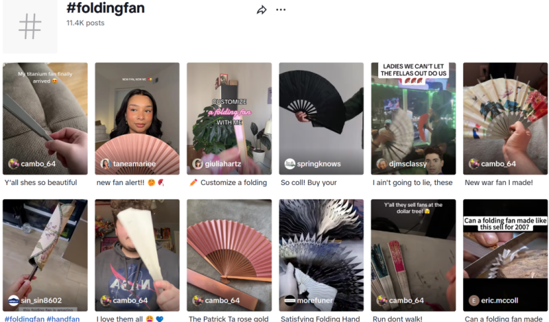 甲亢哥带火中国折扇，有卖家年销百万美金