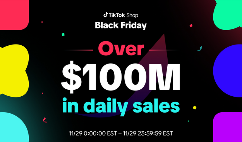 TikTok Shop美国黑五当日销售额破1亿美元